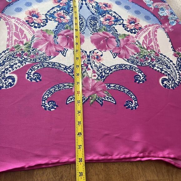 JM Collection Womens Printed‎ Swing Dress Pink  And Blue Size XL - Picture 8 of 11